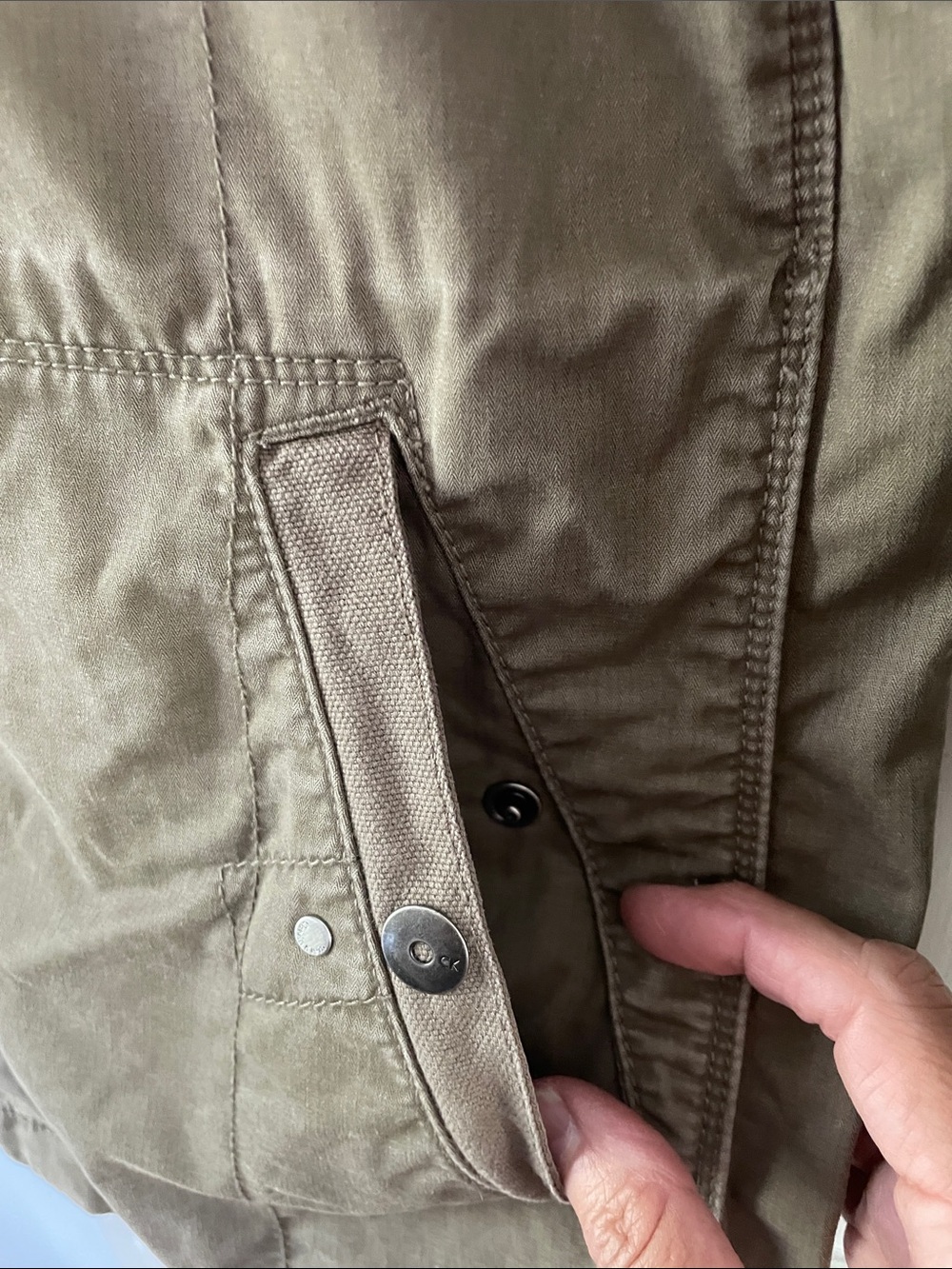 Calvin Klein Men’s Olive Green Military Field Jacket. Size Large - Picture 8 of 10